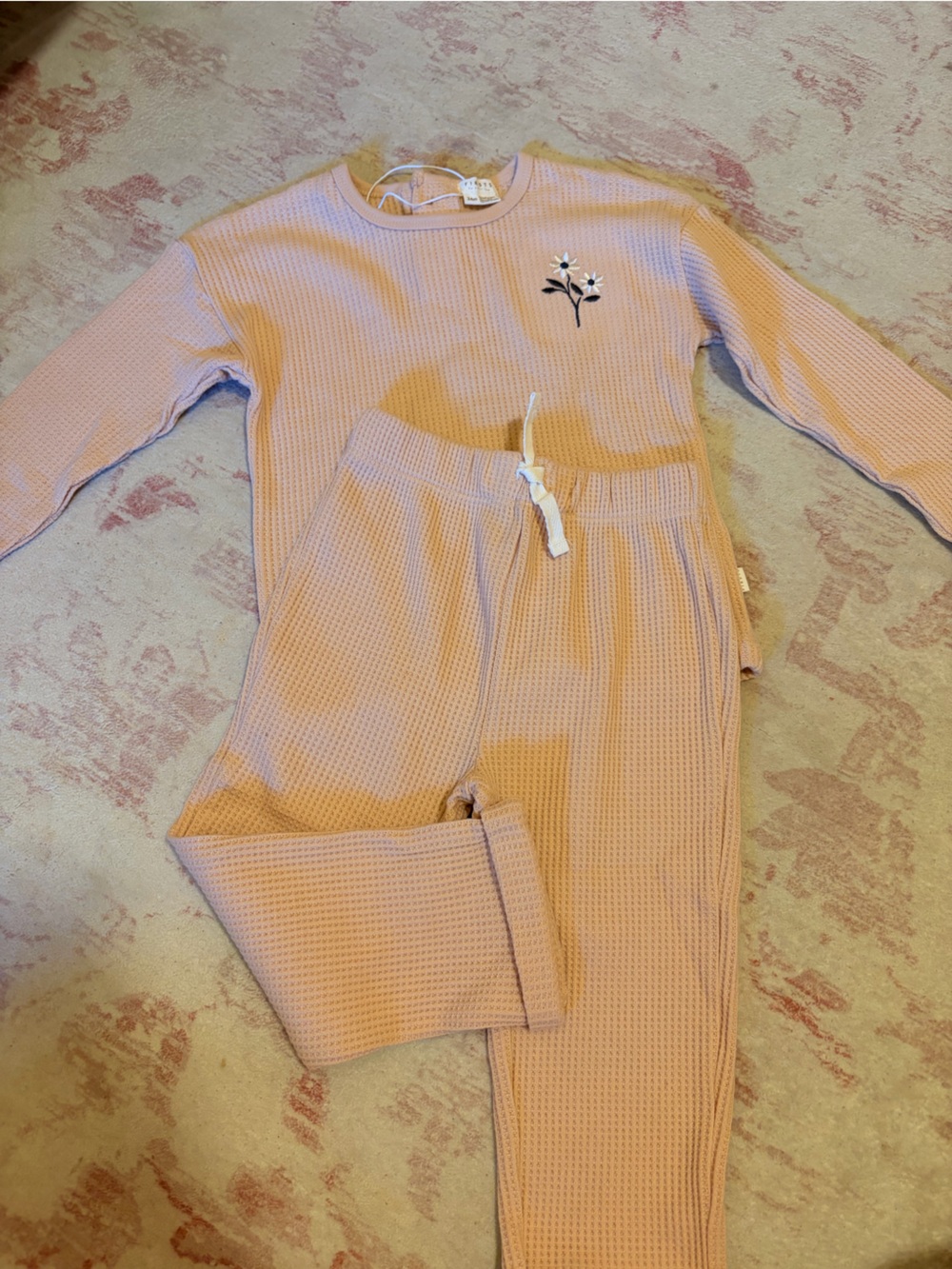 NWT Firsts Pink Waffle Set